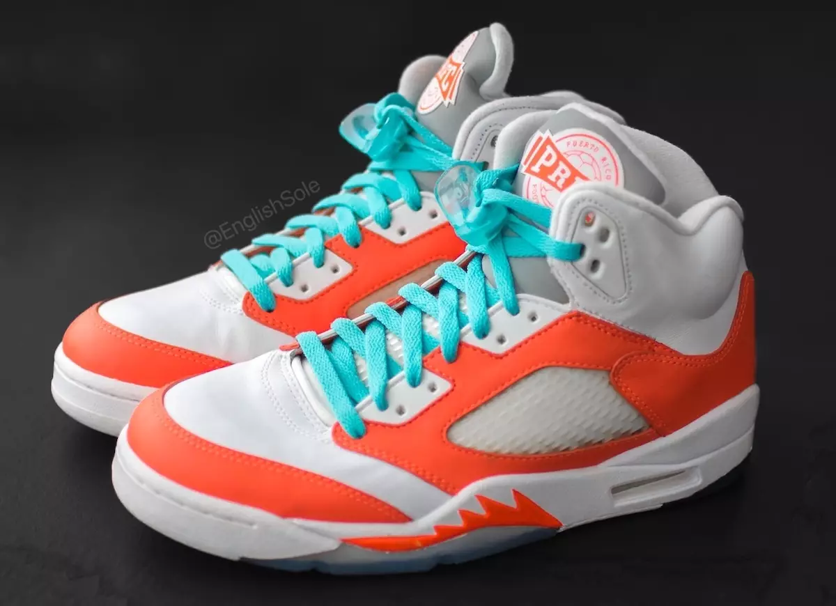 Yksityiskohtainen katsaus Melon Air Jordan 5:een