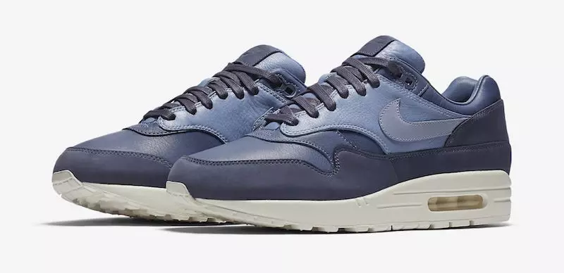 Nike Air Max 1 Pinnacle Læder Sort Sejl Blå