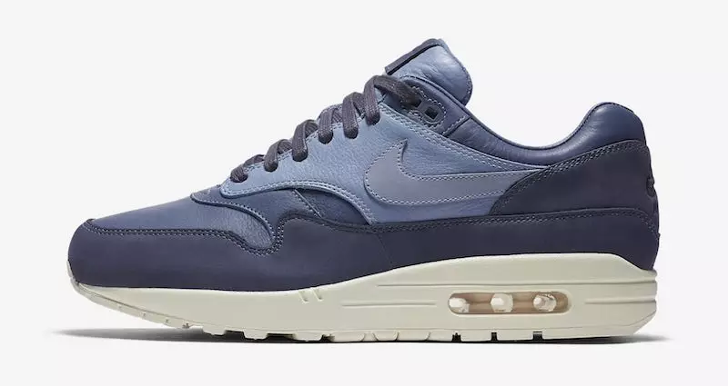 Nike Air Max 1 Pinnacle Leather Black Sail Biru