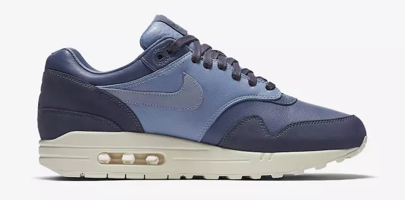 Nike Air Max 1 Pinnacle Cuir Noir Voile Bleu