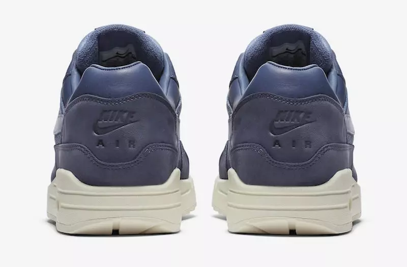 Nike Air Max 1 Lëkurë e zezë Vela blu