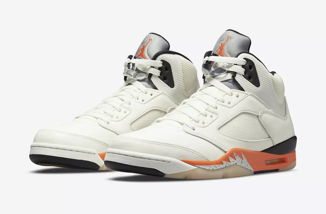 Air Jordan 5 Shattered Backboard Orange Blaze DC1060-100 Utgivelsesdato Pris