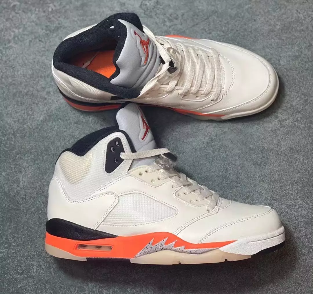 Air Jordan 5 Shattered Backboard Orange Blaze DC1060-100 Verðlagning á útgáfudegi