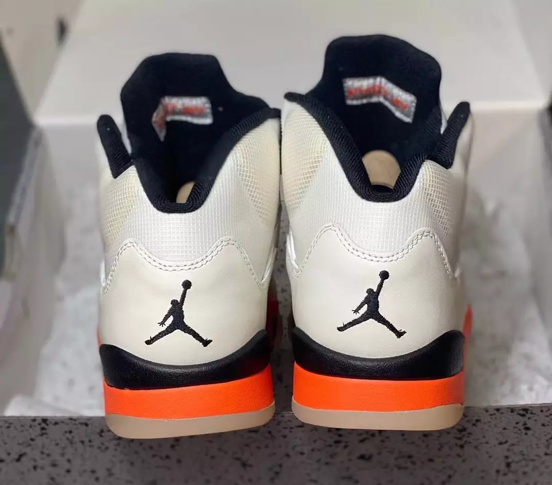 Air Jordan 5 purustatud tagalaud Orange Blaze DC1060-100 väljalaskekuupäeva hind