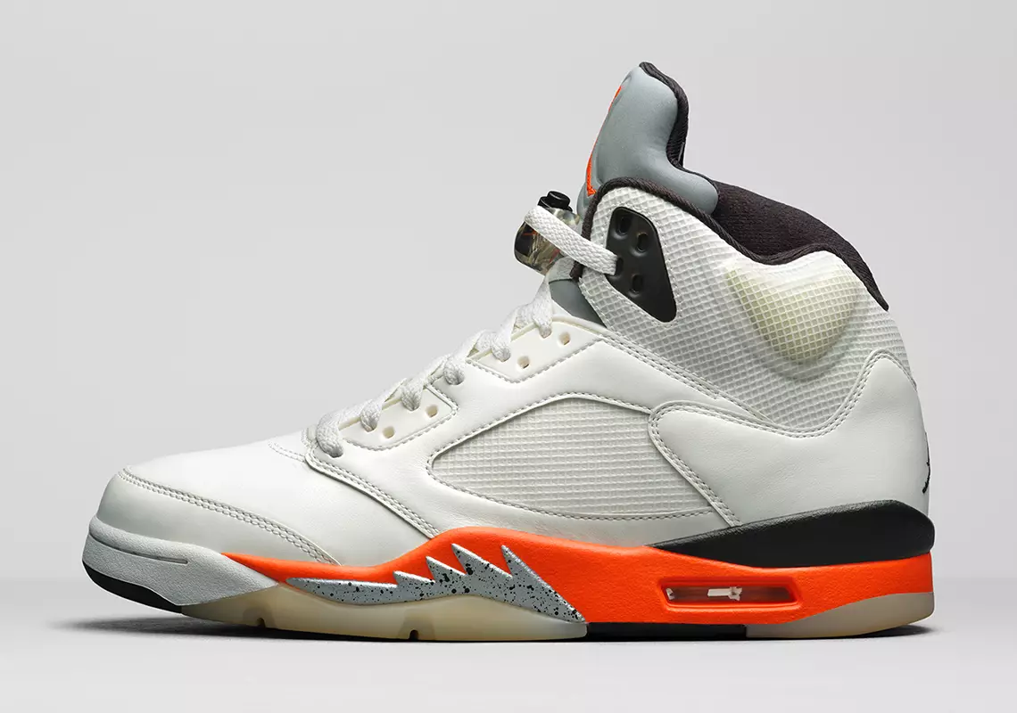 Air Jordan 5 сынган арткы такта Orange Blaze DC1060-100 Чыгуу датасы баасы