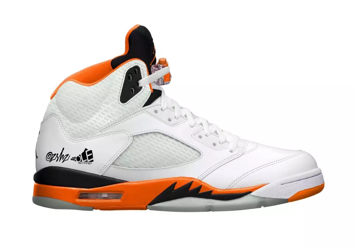 تاریخ عرضه Air Jordan 5 White Total Orange DC1060-100