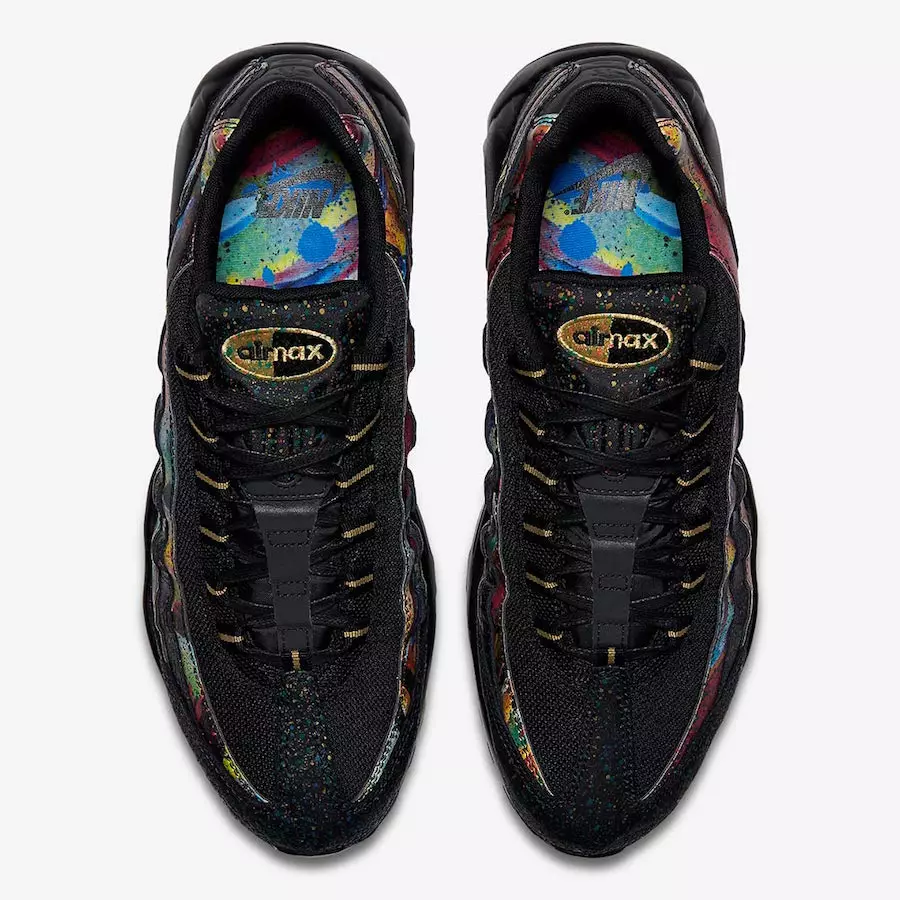 Nike Aeir Max 95 Black Gold Cóbalt Blaze AT6142-001