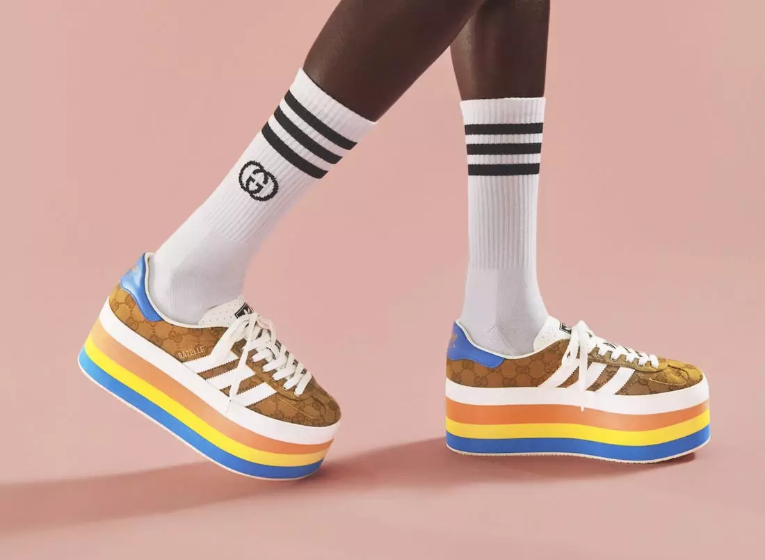 Gucci adidas GG Gazelle HQ7085 Tanggal Rilis