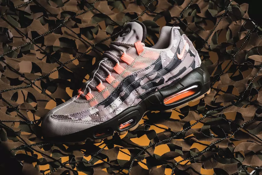 Nike Air Max 95 Essential útgáfur í Desert Camo og Sunset Tint