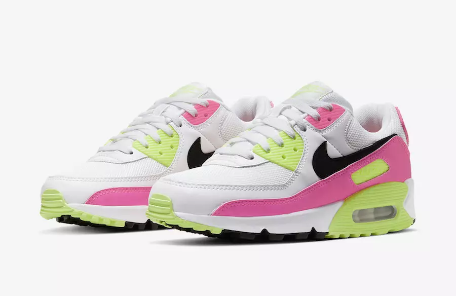 Nike Air Max 90 White Pink Volt CT1030-100 Buraxılış Tarixi