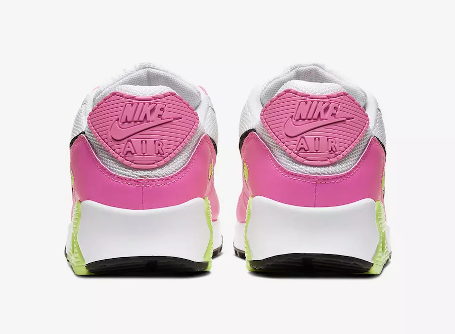 Nike Air Max 90 White Pink Volt CT1030-100 გამოშვების თარიღი