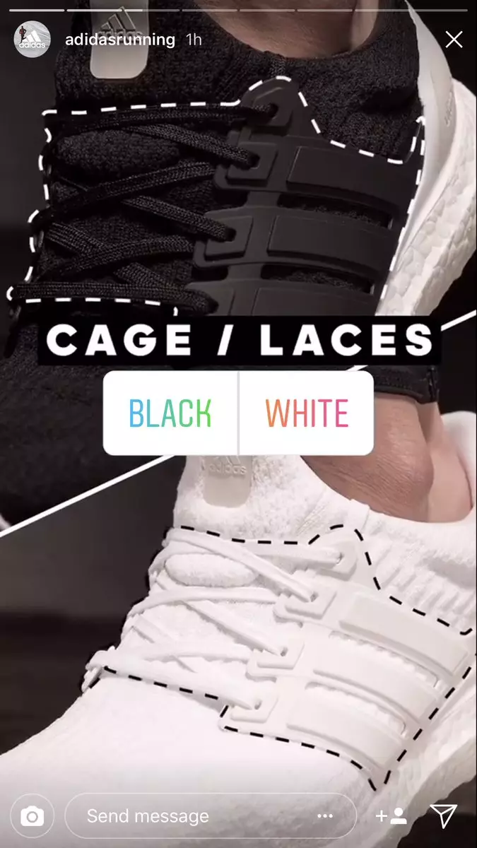 Sorteig de vots de l'enquesta d'Instagram d'adidas Ultra Boost