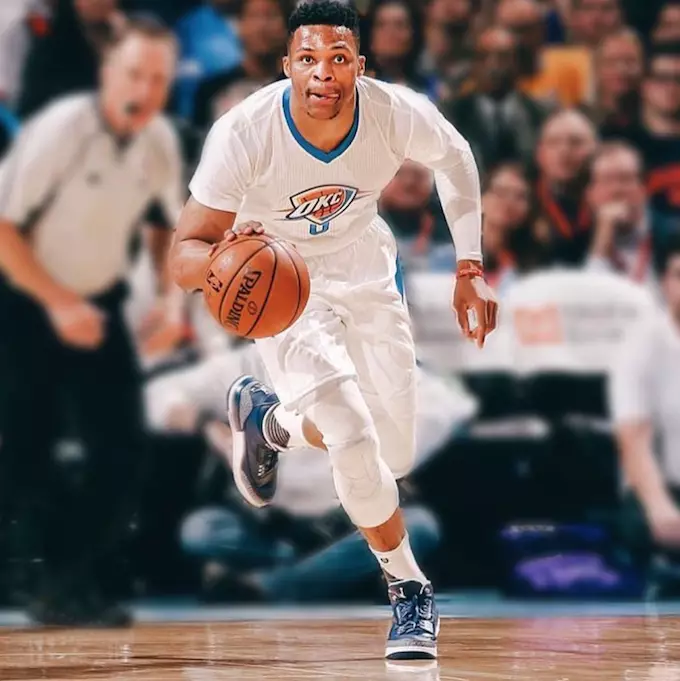 Air Jordan 3 mereväe valge Russell Westbrook