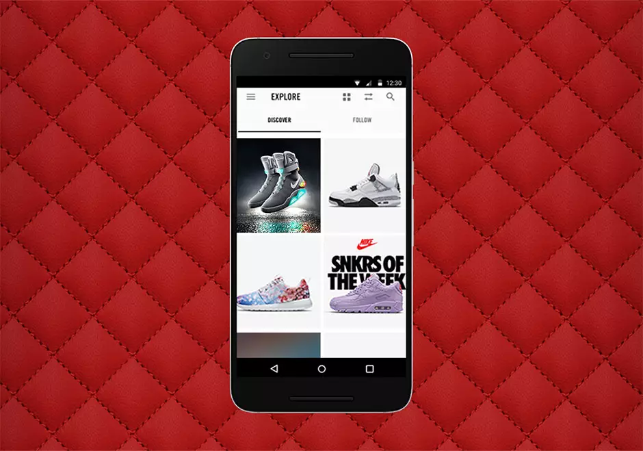 Aġġornament tal-App Nike SNKRS ta' Frar 2016