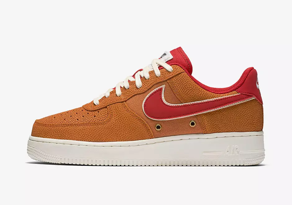 Nike Air Force 1 Leathar Cispheil Íseal crogall