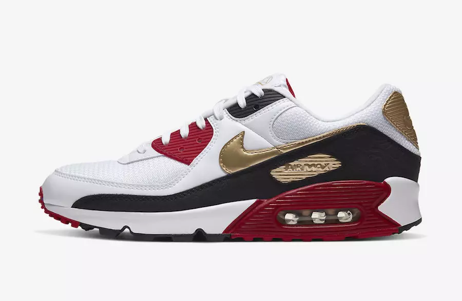 Nike Air Max 90 CNY Kínversk nýár CU3005-171 Útgáfudagur