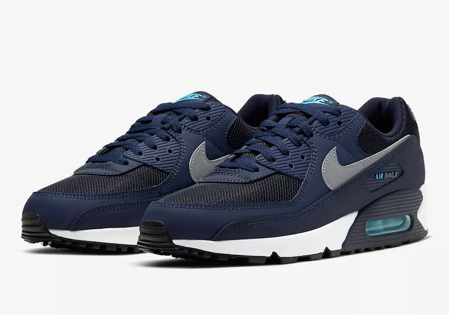 Nike Air Max 90 felületek új Obszidián színben