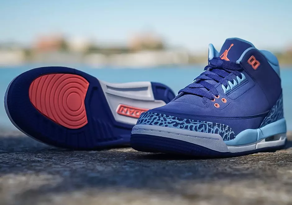 Casquette Air Jordan 3 GS Bleu Violet Poussière