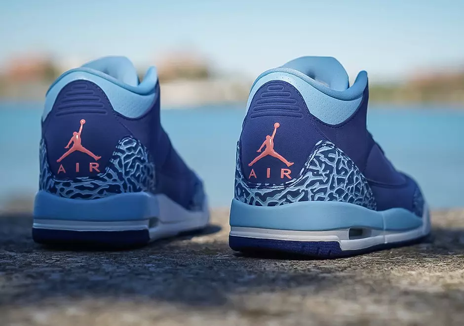 Air Jordan 3 GS sininen lippis violetti pöly