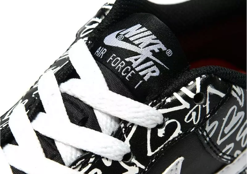 Nike Air Force 1 Low Hearts черный белый