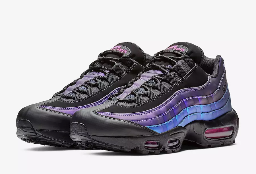 Nike Air Max 95 Black Laser Fuchsia 538416-021 تاريخ الإصدار