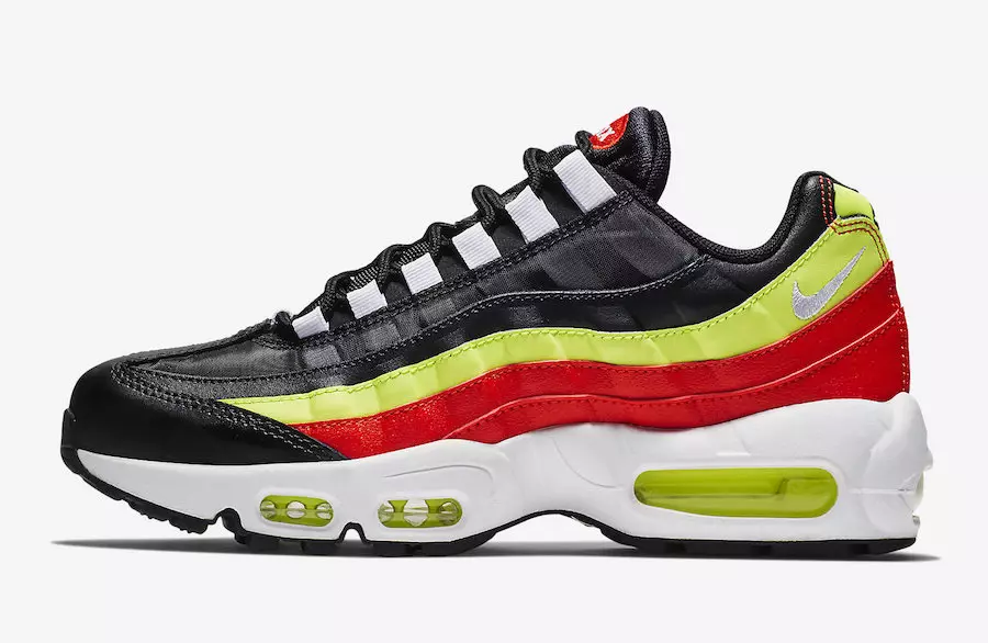 Nike Air Max 95 musta neonpunainen 307960-019 Julkaisupäivä