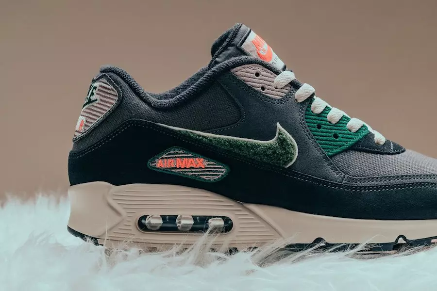 Nike Air Max 90 Oil Grå Regnskov