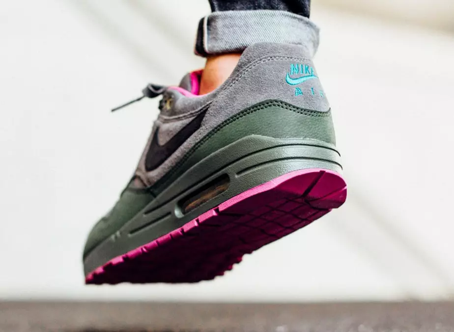 Nike Air Max 1 couro estanho escuro