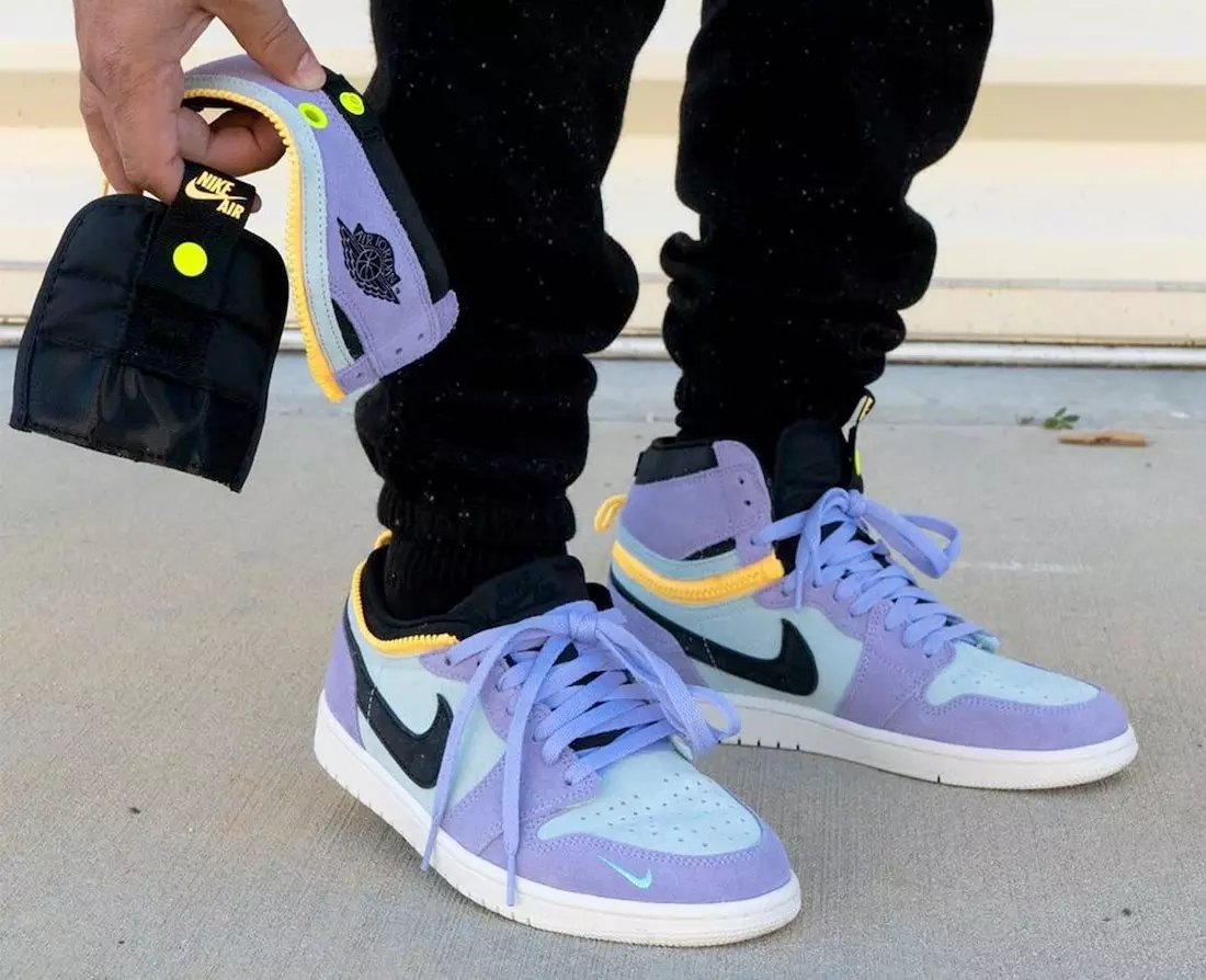 Air Jordan 1 High Switch Purple Pulse CW6576-500 Fecha de lanzamiento On-Feet