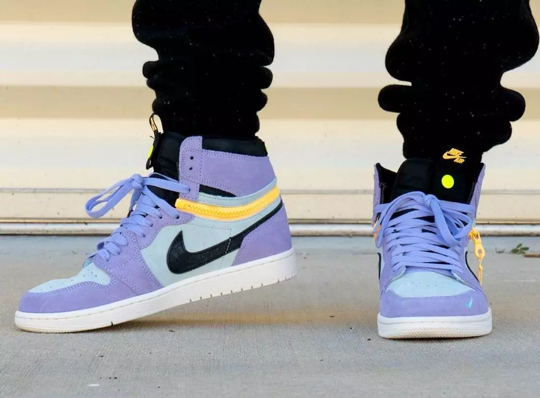 Air Jordan 1 High Switch Purple Pulse CW6576-500 Fecha de lanzamiento On-Feet