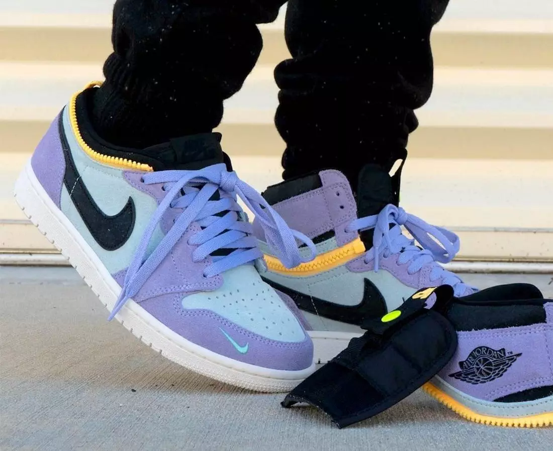 Air Jordan 1 High Switch Purple Pulse CW6576-500 Fecha de lanzamiento On-Feet