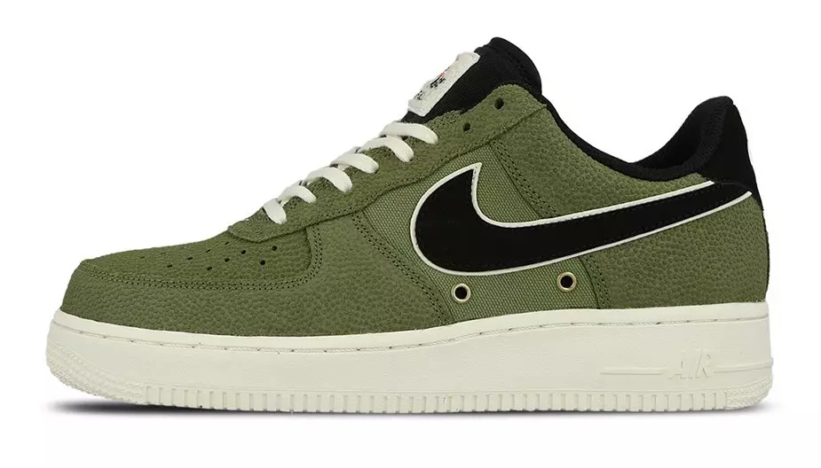 Парус из крокодиловой кожи Nike Air Force 1 07 LV8 пальмово-зеленый