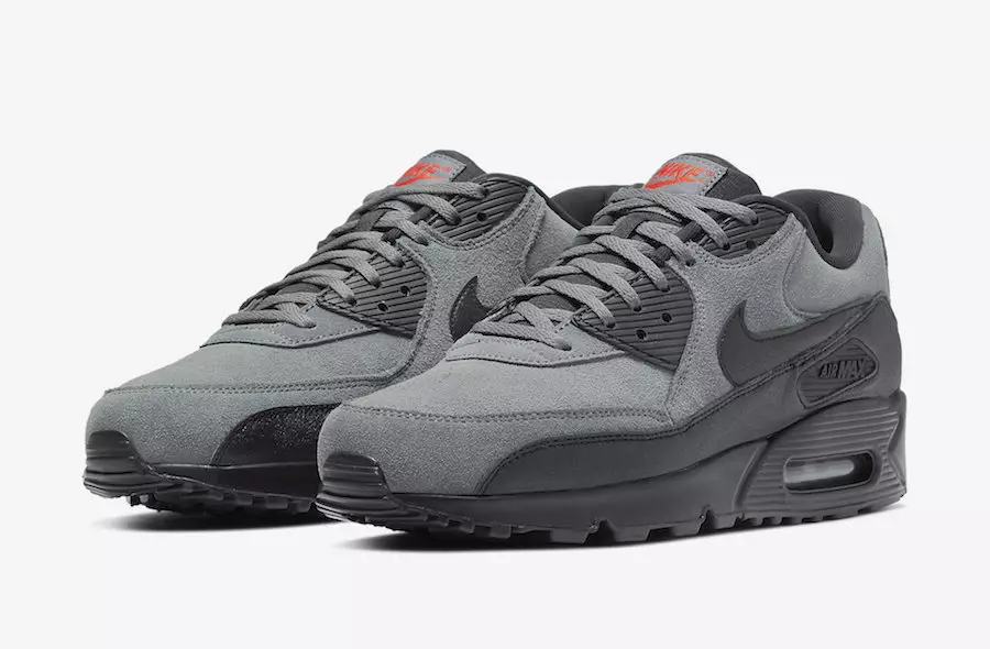 Nike, Air Max 90 Essential에 회색 스웨이드 추가