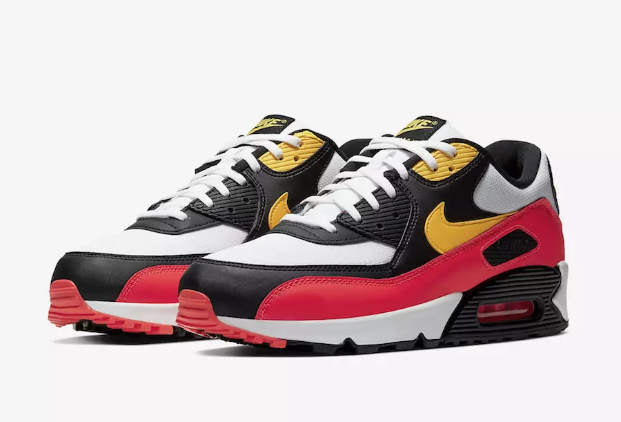 Air Max 90 Essential від Nike поєднує жовтий і малиновий кольори