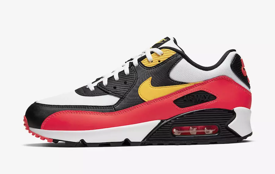 Nike Air Max 90 Black Yellow Crimson AJ1285-109 Дата на издаване