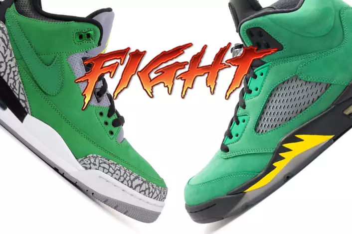 Bedre Oregon Ducks Air Jordan: Air Jordan 3 Tinker eller Air Jordan 5