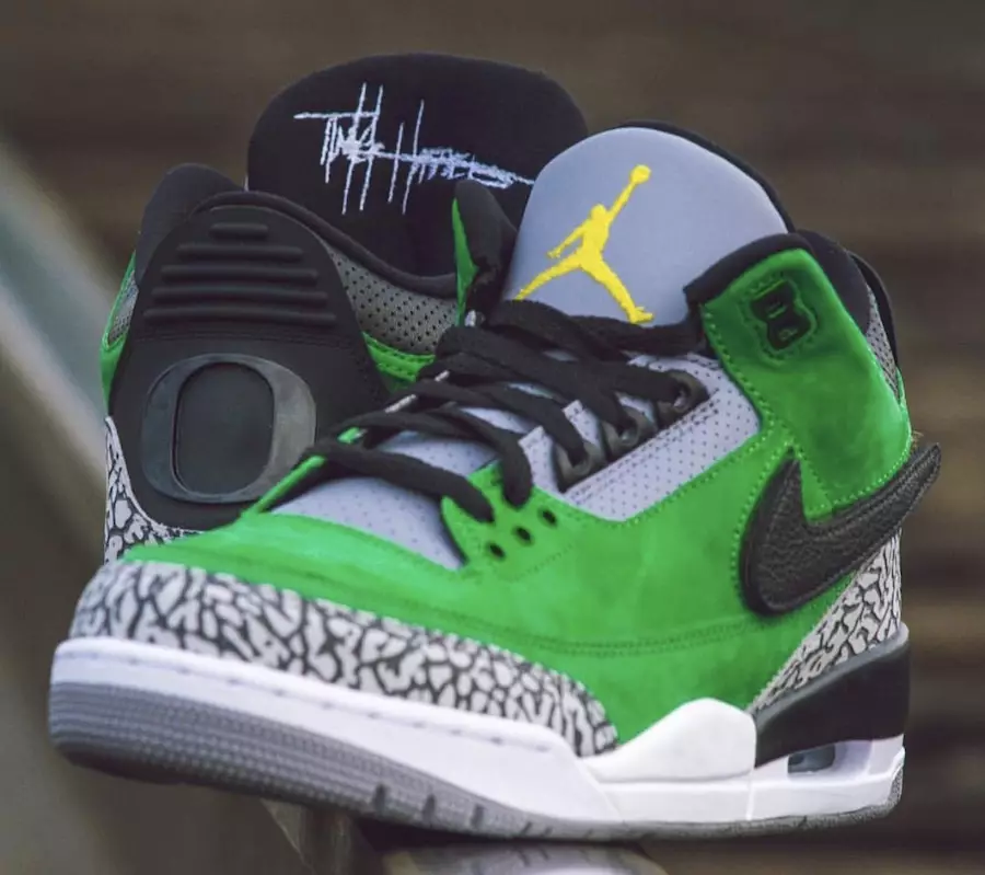 Oregon Ducks Air Jordan 3 Тинкер