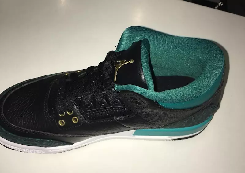 Air Jordan 3 GS Nero Teal Oro 441140-018