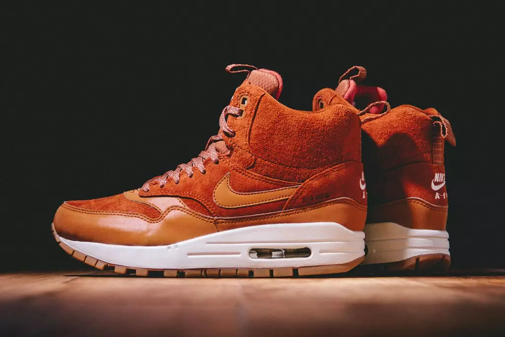 کفش ورزشی نایک WMNS Air Max 1 Mid Sneakerboot Caramel Brown