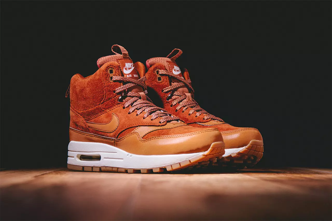 Красоўкі Nike WMNS Air Max 1 Mid Caramel Brown