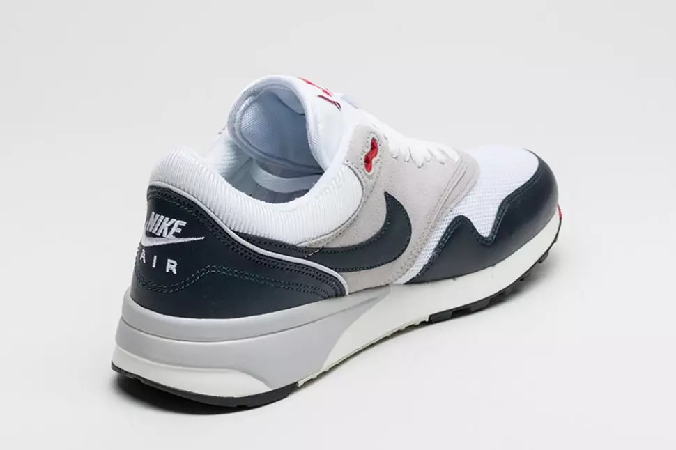 Nike Air Odyssey OG Ақ Обсидиан Сұр университеті Қызыл