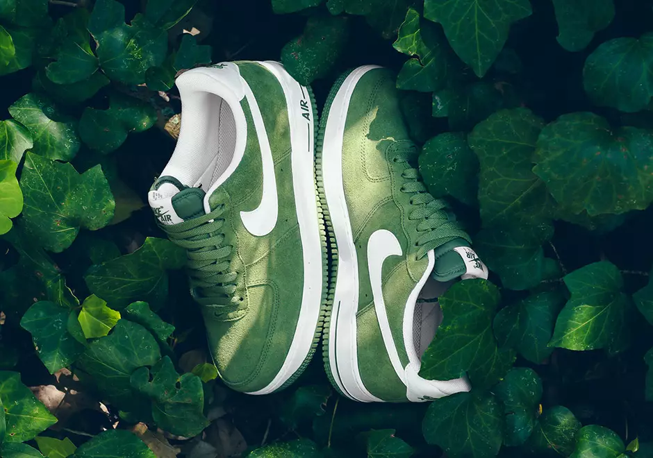 Nike Air Force 1 alacsony tenyér zöld velúr