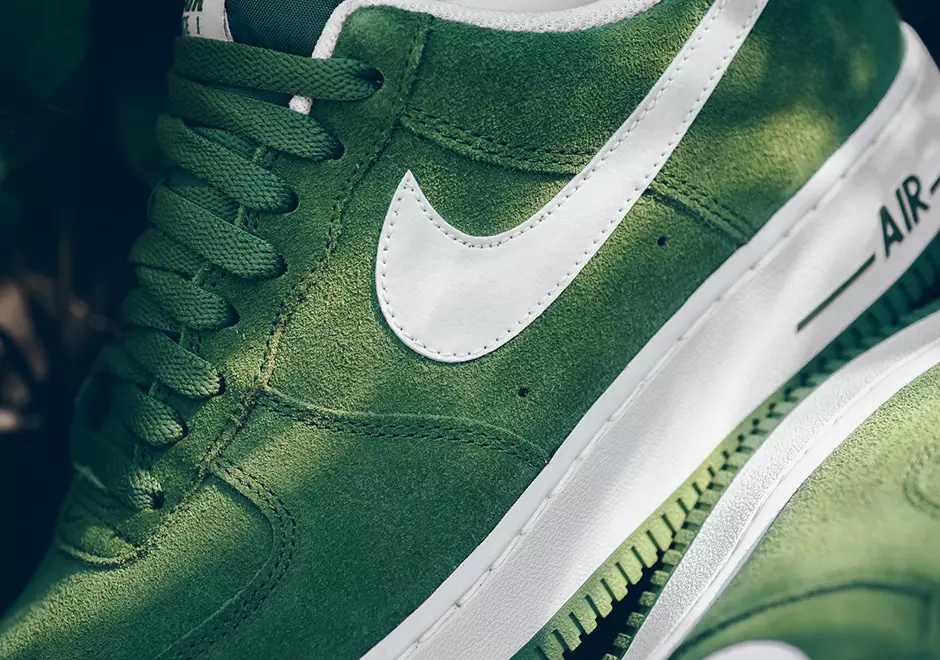 Nike Air Force 1 zemu palmu zaļa zamšāda