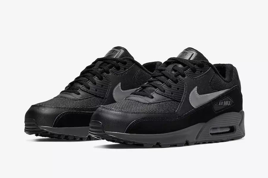 Nike Air Max 90 Essential Dengan Swooshes Perak