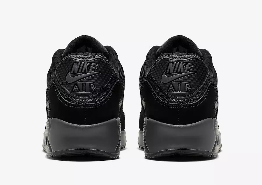 Nike Air Max 90 שווארצע זילבער AJ1285-023 מעלדונג טאָג