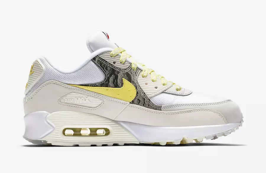 Nike Air Max 90 Premium Lemon Frost Mixtape CI6394-100 Utgivningsdatum