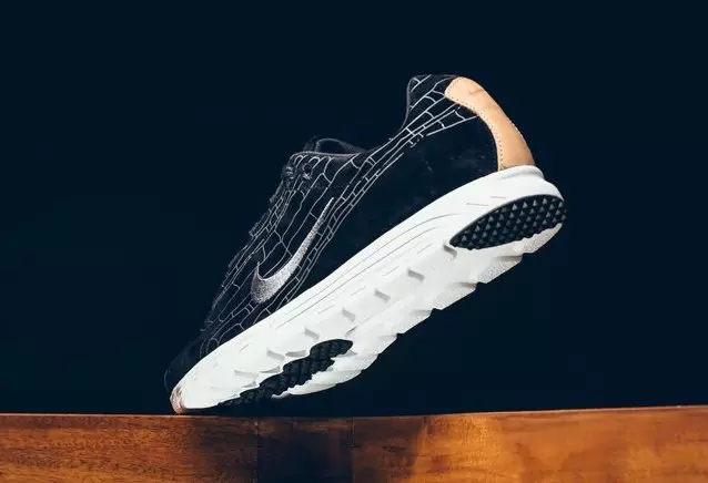 Черные льняные кожаные кроссовки Nike Mayfly премиум-класса