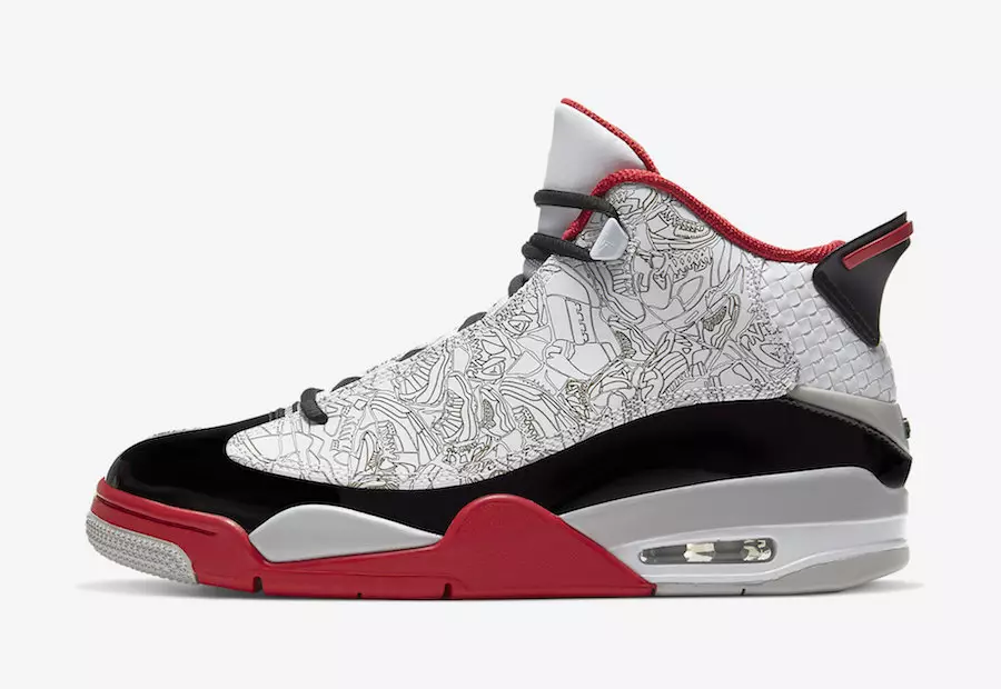 Jordan Dub Zero OG White Black Red 311046-116 ထုတ်ဝေသည့်ရက်စွဲ