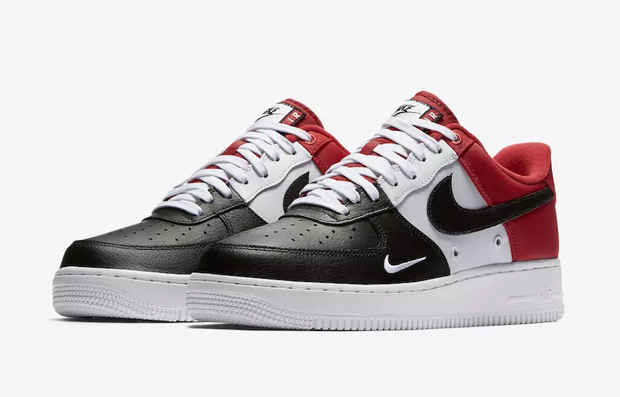 Nike Air Force 1 alacsony fekete orrú Chicago Bulls Mini Swoosh 823511-603