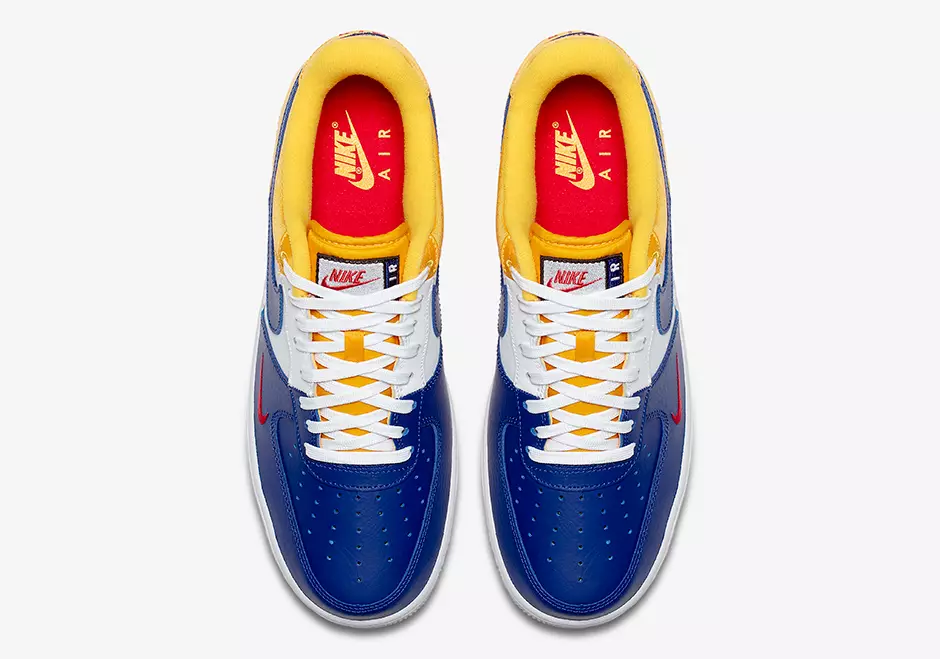 Nike Air Force 1 Low Mini Swoosh FC Barcelona צבע: כחול רויאל עמוק/אוניברסיטה זהב-אוניברסיטת אדום קוד סגנון: 823511-404 תאריך יציאה: קיץ 2017